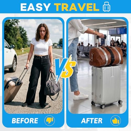 2 Pack Adjustable Multi Use Luggage Connector Straps - Image 3