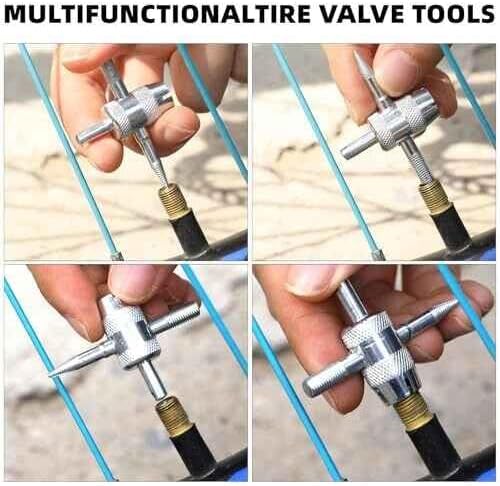 4PCS 4-Way Valve Core Tool Tire Valve Stem Tool - Image 7