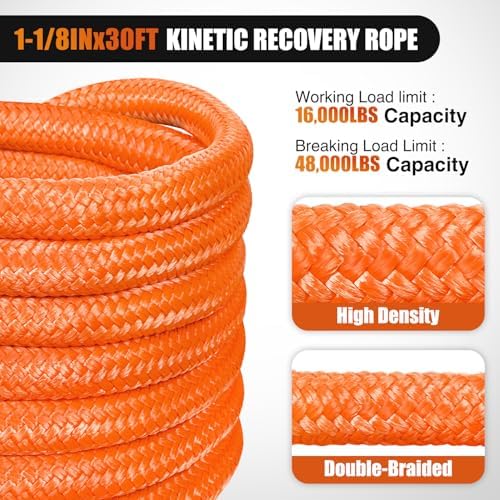 Nilight 1-1/8in x 30ft Kinetic Recovery Rope - Image 3