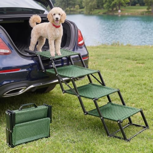 4‑Step Dog Stairs for Car Trunk by pecute