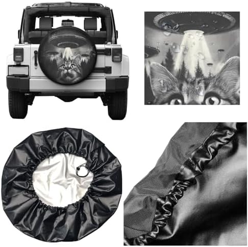 Funny Cat Spare Tire Cover Wheel Protectors Weatherproof Sun Protection Covers - Image 3