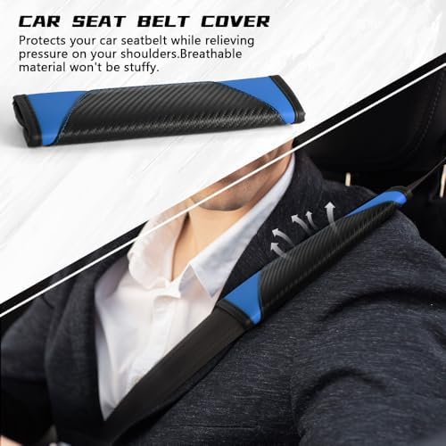 2PCS Car Seat Belt Cover Pads, Seatbelt Shoulder Cushion - Image 6