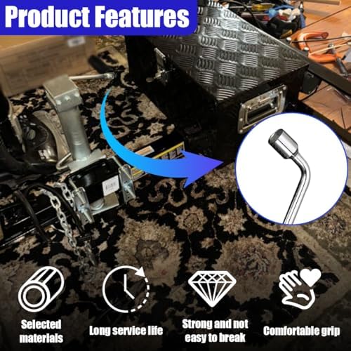 19mm Car Spare Tire Lug Wrench, L-Type Auto Tire Replacement Tool - Image 4