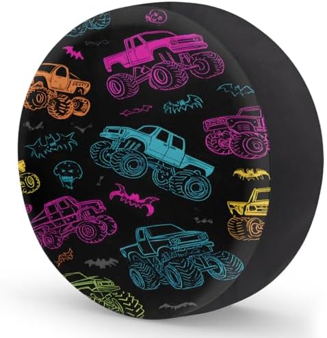 Colorful Fun Truck Spare Tire Cover Dust-Proof Wheel Protector - Image 2