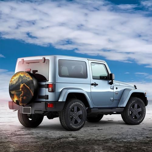 Bear with Mountains Spare Tire Cover - Image 4