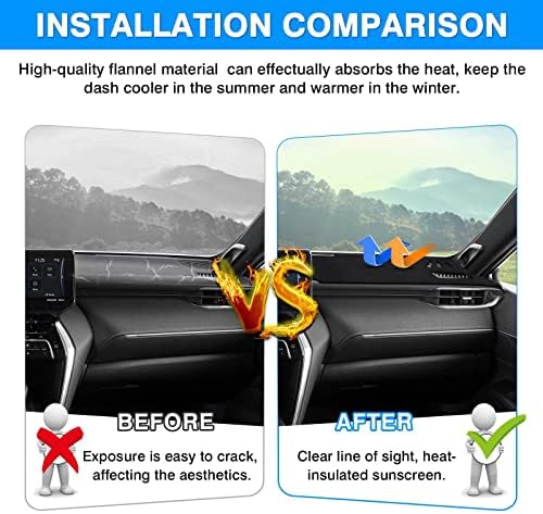 Autorder Dashboard Cover Mat for 2021 2022 2023 2024 Toyota Venza Accessories - Image 3