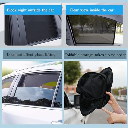 Car Magnetic Sun Protection Curtain 4Pack Suitable - Image 6