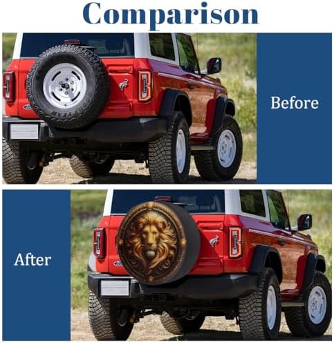 Lion Spare Tire Cover Waterproof Dust-Proof Spare Wheel Covers - Image 5