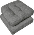 downluxe Chair Cushions for Dining Chairs 2 Pack, Tufted Indoor Chair Pads by Downluxe