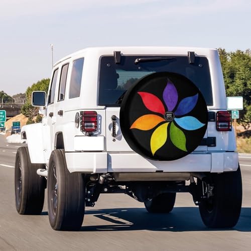 Color Chakra Mandala Spare Tire Cover - Image 2