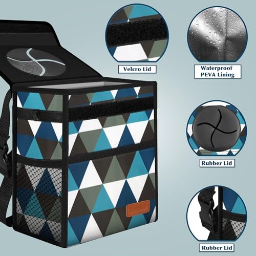 Femuar Car Trash Can with Lid - Image 3