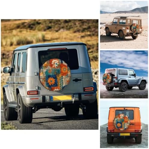 Bohemia Spare Tire Cover Waterproof Wheel Cover 17 Inch Universal Fit - Image 4