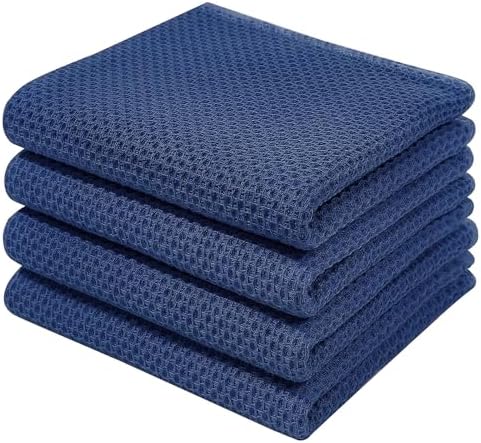 Homaxy 100% Cotton Waffle Weave Kitchen Dish Towels 4-Pack by Homaxy