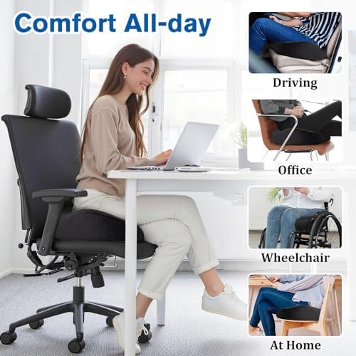 CushyOasis Seat Cushion, Office Chair Cushions, 5.28 in Thick - Image 6