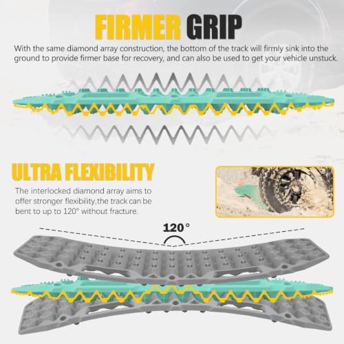 BUNKER INDUST Off-Road Traction Boards, Pair Recovery Tracks Traction Mat - Image 3