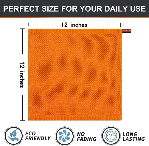 Kitinjoy 100% Cotton Waffle 12-Pack Kitchen Towels - Image 5