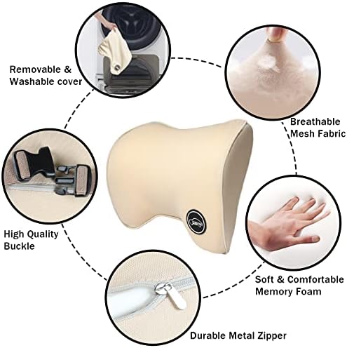 Car Seat Neck Pillow for Driving, Neck Rest Support for Car Pillows - Image 4