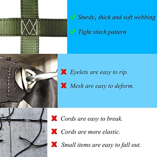 Truck Bed Cargo Net, Cargo Gate Car Hammock Roof Rack Pickups Netting Organizer - Image 4
