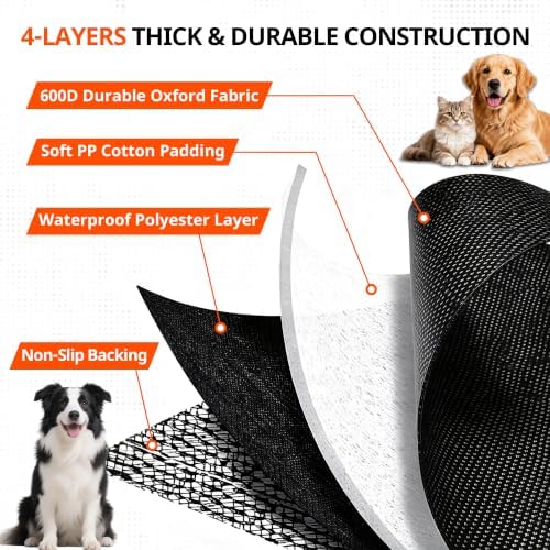 Cargo Liner for Tesla Model Y 2020-2027 Waterproof 600D Trunk Dog Mat - Image 5