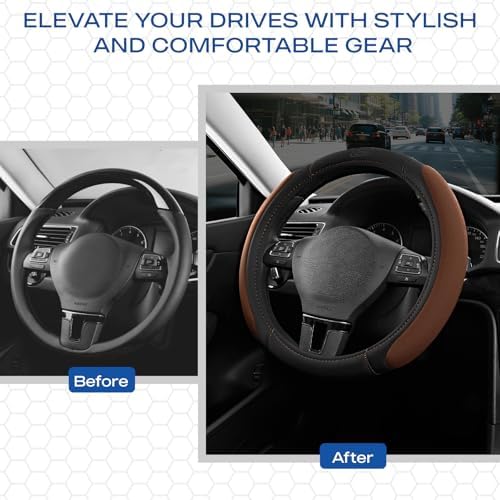Skechers Steering Wheel Cover, Memory Foam Car Steering Wheel Cover, - Image 4