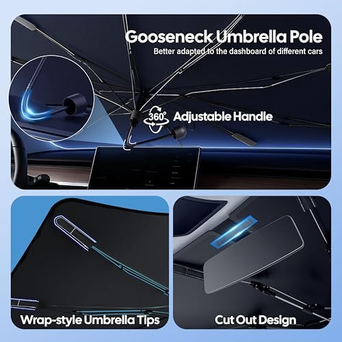 EcoNour Foldable Windshield Sun Shade & Window Tint Fit - Image 5