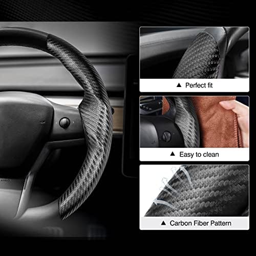 Canvcle Steering Wheel Cover for Tesla Model 3/Y 2016-2025 2026 - Image 2
