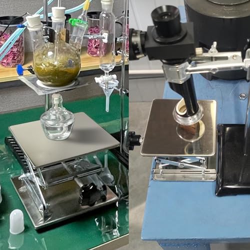 HFS Lab Jack Lift Table Scissor Stand Platform 8x8" Stainless Steel Max. Height - Image 6