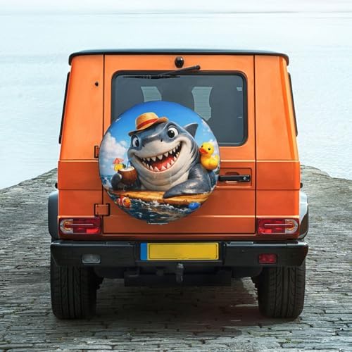 Shark Spare Tire Cover Weatherproof Wheel Protectors Universal Wheel Covers - Image 6