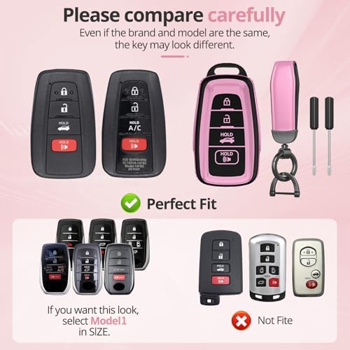 For Toyota Key Fob Cover Accessories- Matte TPU Key Fob Cover - Image 2