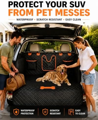 SUV Cargo Liner for Dogs, Waterproof Dog Trunk Cover - Image 2