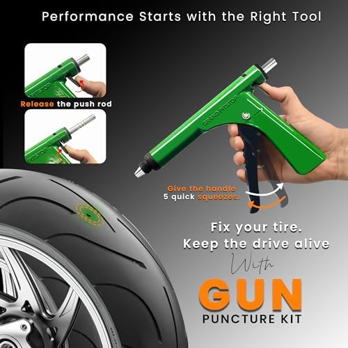 GRAND PITSTOP Tubeless Tire Gun Puncture Repair Kit - Image 5