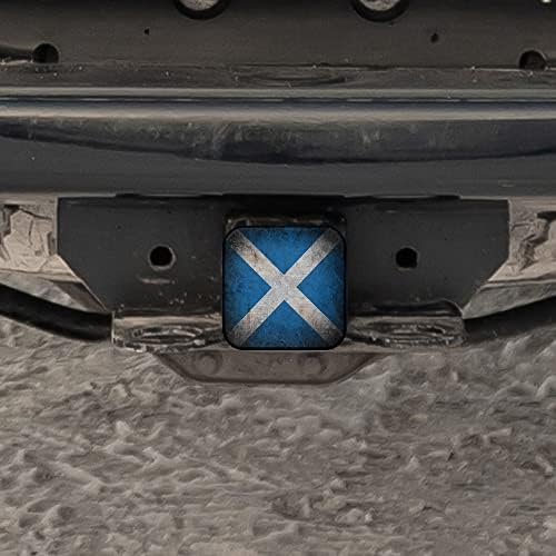 Swono Scotland Flag Rear Hitch Cover Grunge Scotland Flag Blue Car Hitch - Image 5