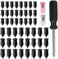 50 PCS Tire Repair Rubber Nails, Spiral Vacuum Tire Plug Kit by Unknown