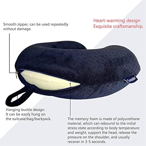 Memory Foam Travel Pillow, Comfortable Travel Neck Pillow U Shape, Support Neck - Image 4