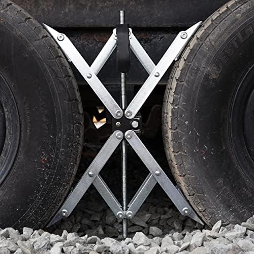 Wheel Chock X-Shaped Stabilizer Dual Axel RV Travel Trailer Camper Tire While - Image 4