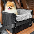 PETSFIT Small Dog Car Seat, Waterproof PU Leather Dog Carseat by Petsfit