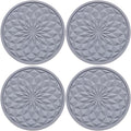 4 Pack Silicone Car Cup Holder Coaster – 2.75 Inch Non-Slip Drink Mat, by MEAJOO