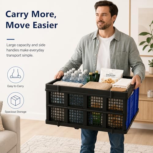 49L Collapsible Storage Crates, 2 Pack - Image 3
