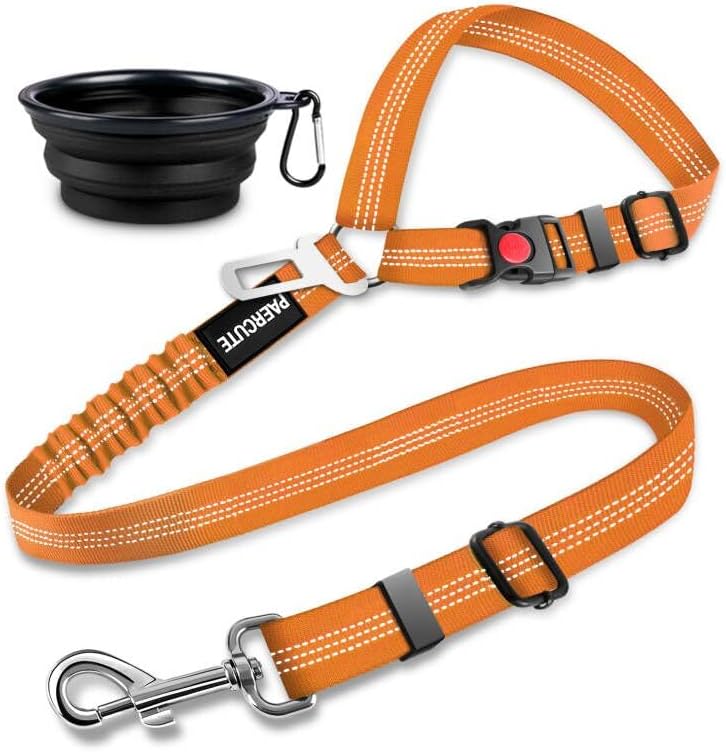 2 Piece Set Retractable Dog Car Seatbelts by Paercute