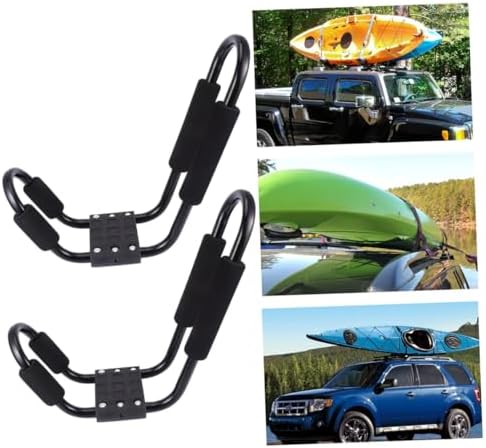 Alipis 2pcs Kayak Roof Rack J-Shaped Car Rooftop Luggage Rack Detachable Kayak - Image 4
