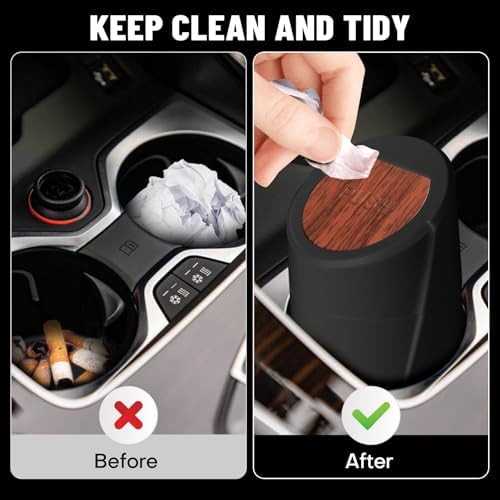Car Trash Can Bin with Lid - Image 2