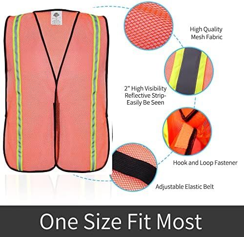 Dazonity High Visibility Reflective Safety Vest, Durable Mesh, High Visibility - Image 4