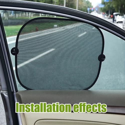 2PCS Car Window Shad, Universal Car Sunshade Side Window Cover, 17.2"x14"/2PCS - Image 6