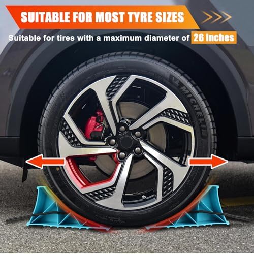 Wheel Chocks 4-Pack, Hard Plastic RV Tire Chocks - Image 5