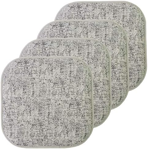 Sweet Home Collection Chair Cushion Memory Foam Pads Honeycomb Pattern Slip Non by SweetHomeCollection