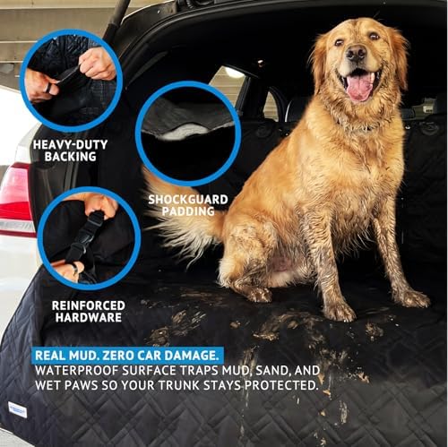 Bulldogology SUV Cargo Liner for Dogs 55"x82" Heavy Duty Complete Pet Trunk - Image 3