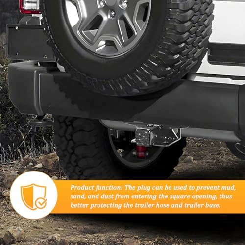 Bling Trailer Hitch Cover, Crystal Rhinestone Towed Vehicle Hitch Tube Plug - Image 3