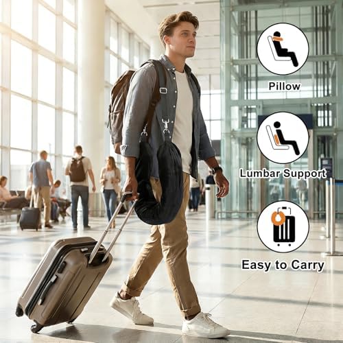 Stuffable Travel Neck Pillow, Fillable Clothes Storage - Image 7