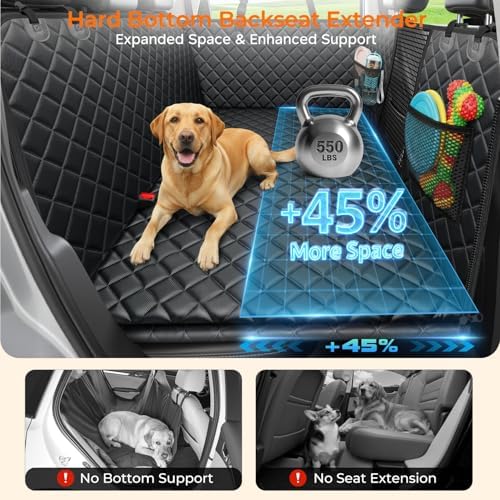 URPOWER Dog Back Seat Extender for Full-Size Crew Cab Trucks, Hard Bottom - Image 2