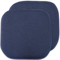 Sweet Home Collection Memory Foam Chair Cushion Honeycomb Pattern Solid Color by SweetHomeCollection